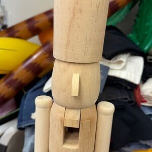 Wooden Decorative Nutcracker Figurine - unfinished 24” tall diy pinewood new